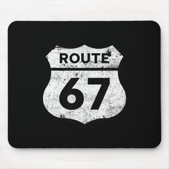 Six Seven Funny Route 67 Road Sign 6 7 Meme Men Wo Musmatta (Framsidan)