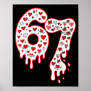 Six Seven Gen Alpha Glasskakel med isglass Valenti Poster