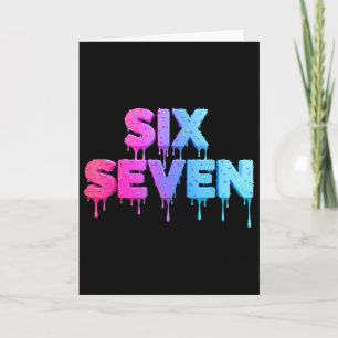 Six Seven Glass Cream Drip Gen Alpha Slang 6 7 Tre Kort