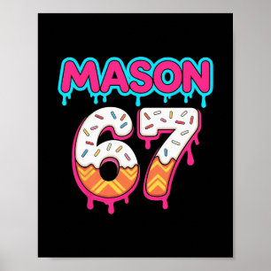 Six Seven Glass Is Dricka Sport 67 Mason Meme Poster