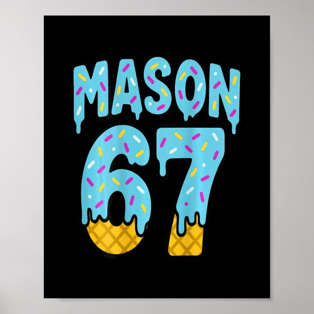 Six Seven Glass Strimmason 67 Meme Halloween ( Poster (Framsidan)