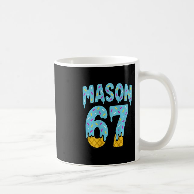 Six Seven Glass Ström Mason 67 Meme Halloween ( Kaffemugg (Höger)