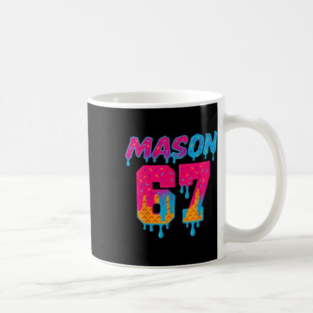 Six Seven Glasskrem Dropp Sport 67 Mason Meme  Kaffemugg (Höger)