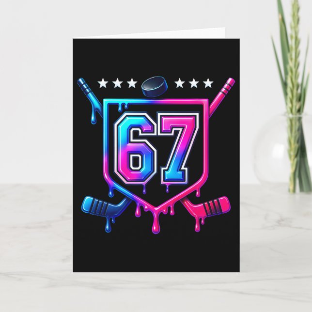 Six Seven Hockey Dryp  Kort (Framsida)