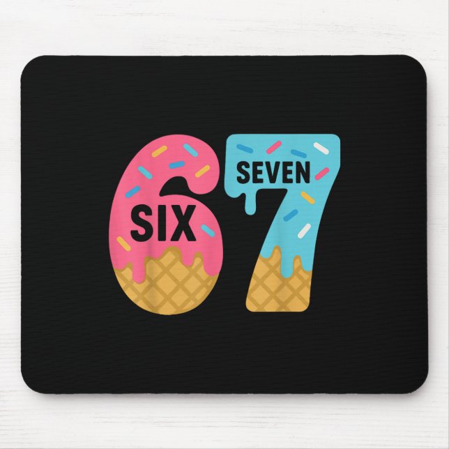 Six Seven Ice Cream Drip Cool Meme 67 Funny Drippi Musmatta (Framsidan)