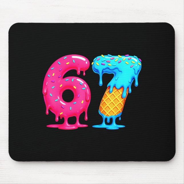 Six Seven Ice Cream Drip Cool Meme 67 Funny Number Musmatta (Framsidan)