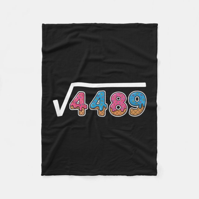 Six Seven Ice Cream Drip Cool Meme 67 Funny Square Fleecefilt (Framsidan)