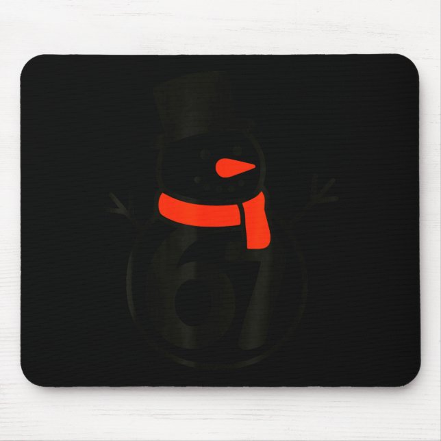 Six Seven Kids 67 Boys Girls 6 7 Christmas Snowman Musmatta (Framsidan)