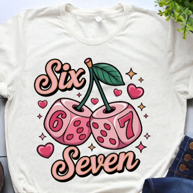 Six Seven Love Dice Valentines Day Women's T-shirt (Skapare uppladdad)
