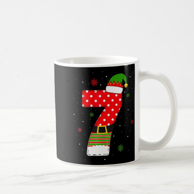 Six Seven Matching 67 Christmas Elf Hat Meme Gen A Kaffemugg (Höger)