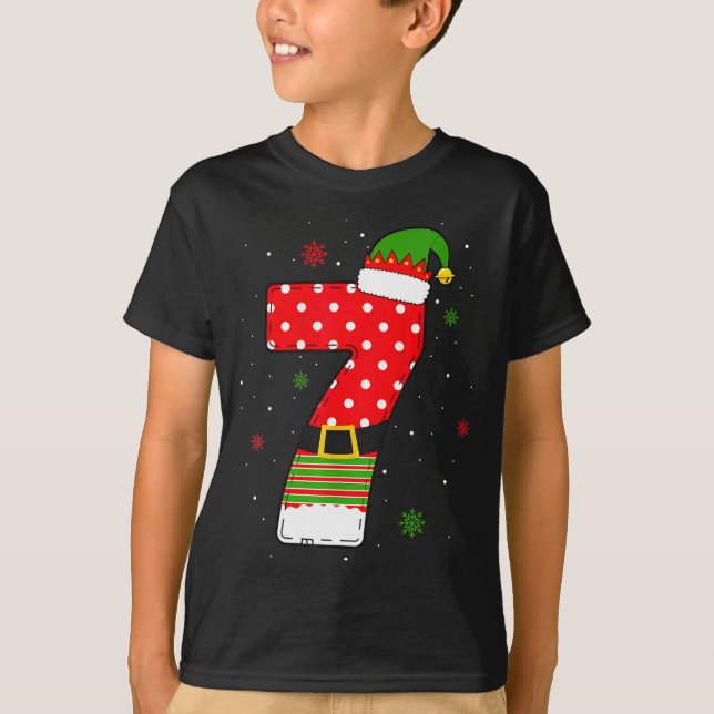 Six Seven Matching 67 Christmas Elf Hat Meme Gen A T Shirt (Framsida)
