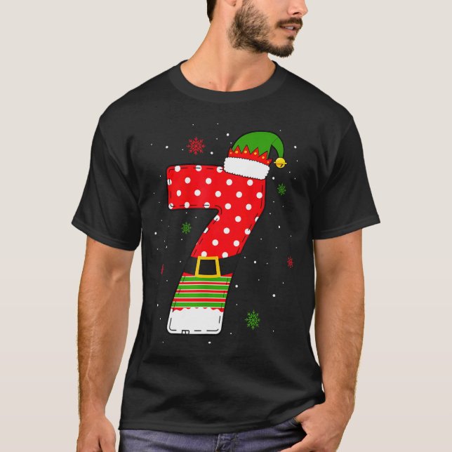 Six Seven Matching 67 Christmas Elf Hat Meme Gen A T Shirt (Framsida)