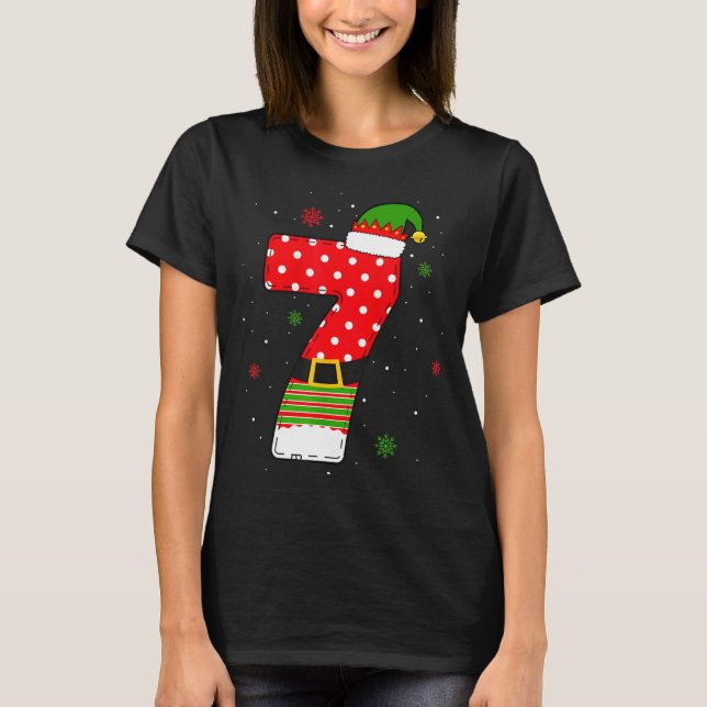 Six Seven Matching 67 Christmas Elf Hat Meme Gen A T Shirt (Framsida)