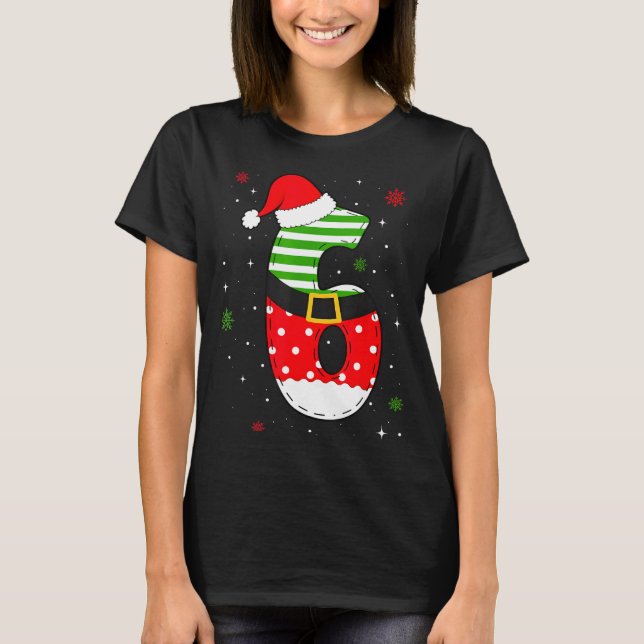 Six Seven Matching 67 Christmas Santa Hat Meme Gen T Shirt (Framsida)