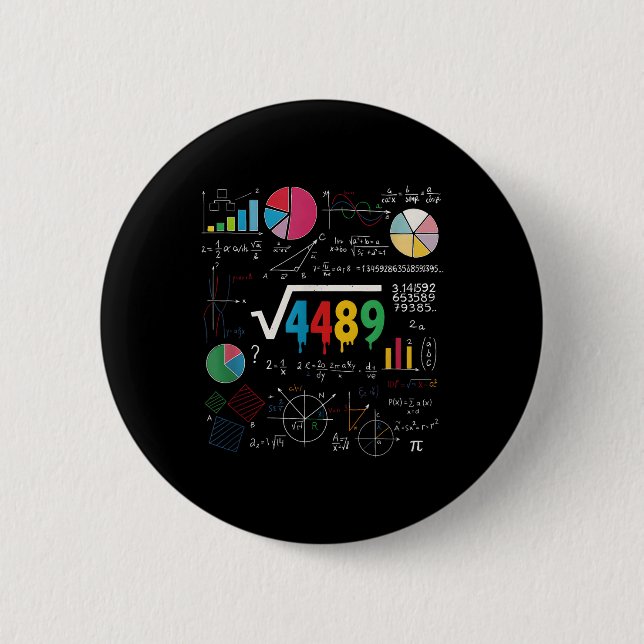 Six Seven Matematiklärare 67 Meme Kvadratrot 4489  Knapp (Framsida)