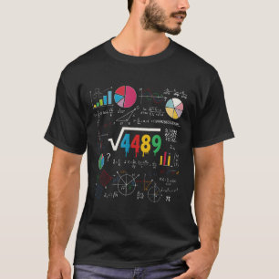 Six Seven Math Lärare 67 Meme Kvadratrot 4489 Sl T Shirt