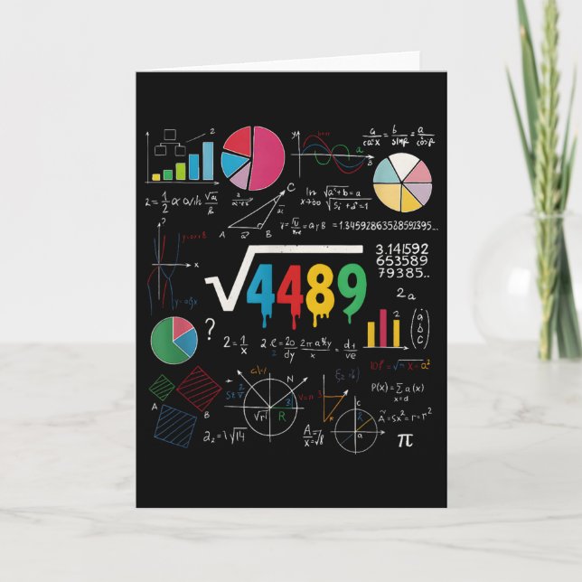 Six Seven Math Teacher 67 Meme Kvadratrot 4489 Sl Kort (Framsida)