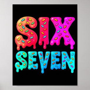 Six Seven Meme 67 Srts Tröja För Pojkar Flickor Ba Poster