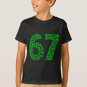 Six Seven Meme 67 St Patricks Day Shamrocks Män W T Shirt