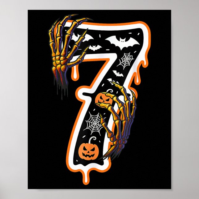 Six Seven Meme 6 7 67 Halloween Thanksgiving Par Poster (Framsidan)