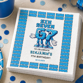 Six Seven Meme 7-årsdag | Roligt Trendigt Pappersservett