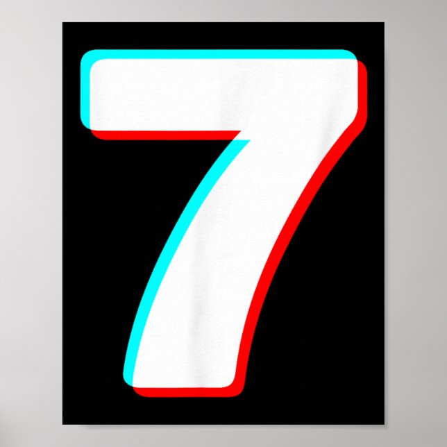 Six Seven Meme 7 Kostym Halloween Par Matchande Poster (Framsidan)