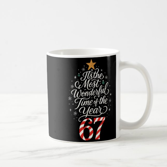 Six Seven Meme Det Är Den Underbaraste Tiden 67 Ch Kaffemugg (Höger)