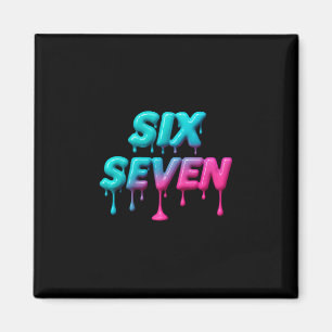 Six Seven Meme För Gen Alpha Barn Och Vuxna Pullo Magnet