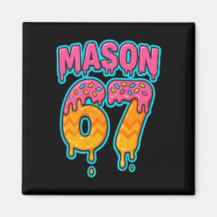 Six Seven Meme Mason 67 Glass Ström Roligt (på B Magnet