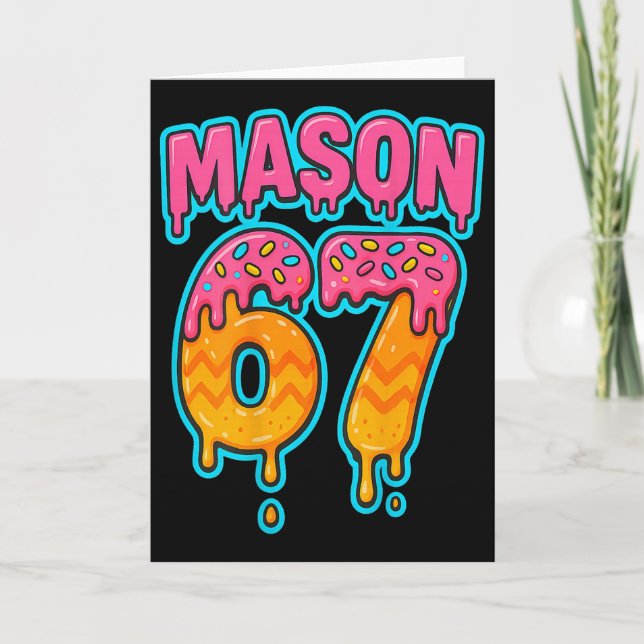Six Seven Meme Mason 67 Glass Strömmande Roligt (p Kort (Framsida)