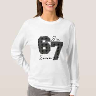 Six Seven Popkultur Vibe Grafik T Shirt