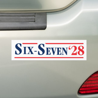 Six Seven President 67 Vote Six-Seven 2028 Funny Bildekal