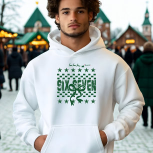 Six Seven Retro julen Tomte släde Ho Ho Ho Hoodie