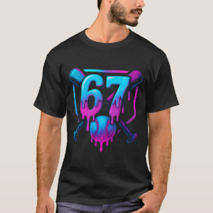 Six Seven Säljer Glass Drip Cool 67 Gen Alpha Sl T Shirt