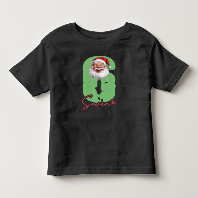 Six Seven Santa, Funny Matching T Shirt (Framsida)