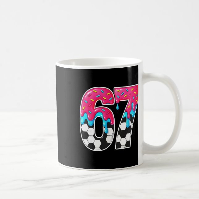 Six Seven Soccer Drip _1  Kaffemugg (Höger)