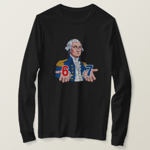Six Seven Washington Meme T-shirt – Roligt 6 7 Kos