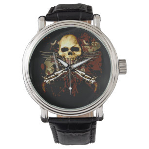 Sixgun skalleur armbandsur