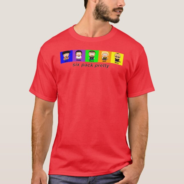 sixpackredshirtnewest tee (Framsida)