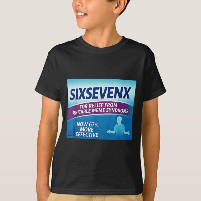 Sixsevenx Lättnad från meme siffror parodi lärare  T Shirt (Framsida)