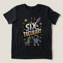 SIXtacular - 6e Birthday T-shirt För barn