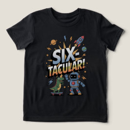 SIXtacular - 6e Birthday T-shirt För barn