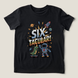 SIXtacular - 6e Birthday T-shirt För barn