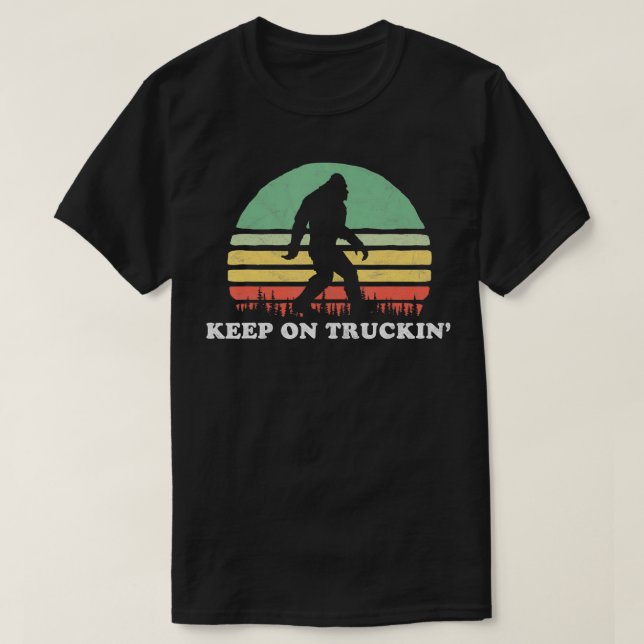 Sixties Keep On Truckin Retro  T Shirt (Design framsida)