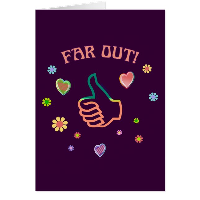 Sixties långt ut OBS kort (Framsidan)