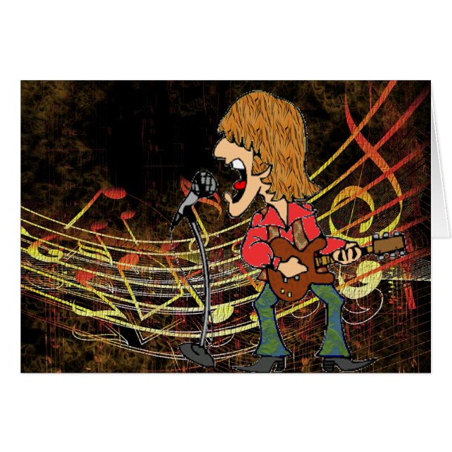 Sixtiesvippa Hälsningskort (Framsidan Horizontal)