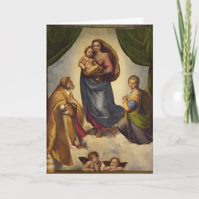 Sixtinska madonnan av Rafael Kort (Framsida)