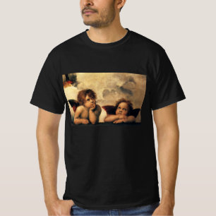 Sixtinska madonnans änglar av Rafael Sanzio T-shirt