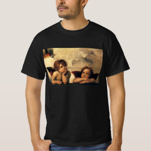 Sixtinska Madonnans änglar av Rafael Sanzio T Shirt