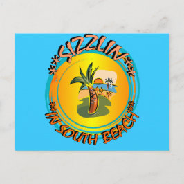 Sizzlar i South Beach Vykort